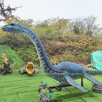 Statue de Plesiosaur, dinosaures animatroniques, dinosaures grandeur nature, monstre de Loch Ness pour parc d'attractions