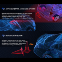 Carlover AI Dashcam 4K ADAS WIFI GPS Kamera Spion Ganda Depan/Belakang dengan Peringatan BSD, Penglihatan Malam & Monitor Parkir