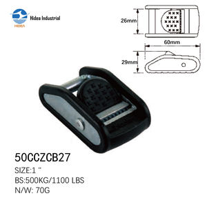 Hebillas de Seguridad para Carga Hidea Negras de 1'' a Buen Precio, Hebillas de Seguridad para <span class=keywords><strong>Transporte</strong></span> <span class=keywords><strong>y</strong></span> Carga, Hebillas de Seguridad para Fijación de Carga en Estructuras de Acero - Product Image 4