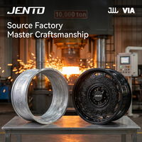 Jantes en alliage forgé sur mesure T6061-T6 de 18 à 22 pouces, finition noire brillante, adaptées aux SUV et camionnettes haut de gamme de taille standard, fabriquées en usine