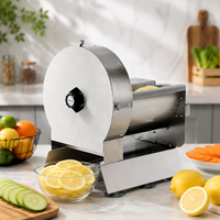 Cortadora de Verduras y Frutas Multifuncional con Motor para Uso en Restaurantes (Repollo, Piña, Tomate, Patata, Limón, Cebolla)