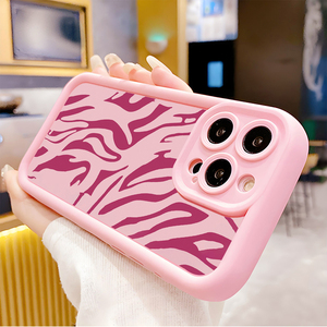Cover per Telefono Cellulare in TPU Antiurto con Stampa a Righe <span class=keywords><strong>Rosa</strong></span> e Rose, Stile Lente a Scala per Samsung Galaxy A07 A17 A56 S26 Ultra - Product Image 6