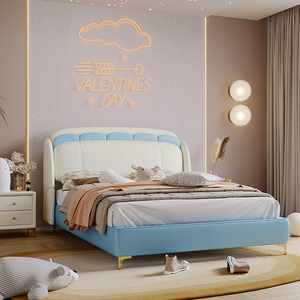 Luxus Mädchen Prinzessin Schlafzimmer möbel Holz Set Kinder Hochbett rahmen Voll metall betten Queen Size - Product Image 2
