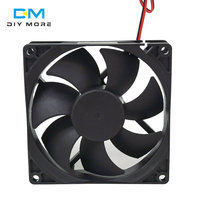 Ventilateur de refroidissement pour boîtier d'ordinateur 92mm 9225, 92x92x25mm, DC 5V 12V 24V, ventilateur de refroidissement CPU PC 2 broches, 90mm 9cm