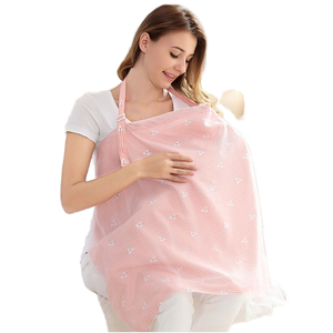 Cubierta de lactancia transpirable de algodón 100%, tela de delantal de privacidad <span class=keywords><strong>para</strong></span> lactancia y alimentación al aire libre del bebé recién nacido - Product Image 1
