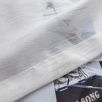 Rideaux en tissu transparent blanc de qualité naturelle, fournis directement par l'usine
