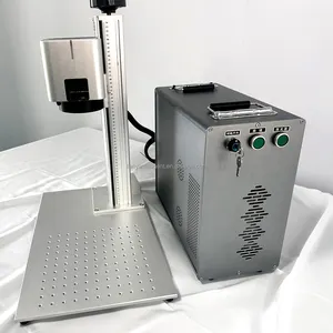 small portable fiber laser marker 30w 50w Max cnc desktop fiber laser marking machine low price for metal