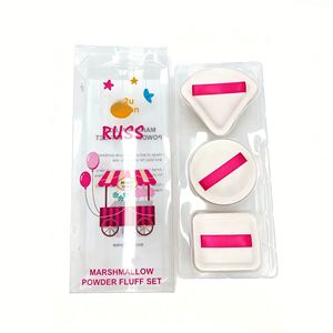 Ensemble de houppettes triangulaires à coussin d'air, utilisation sèche et humide, super douces, éponge de maquillage pour fond de teint, lavable - Product Image 2