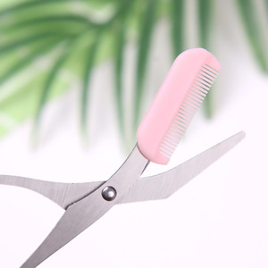 Eyebrow Trimming Scissors With Comb Rounded Tip For Eyebrow Grooming Makeup Tool - Product Image 4