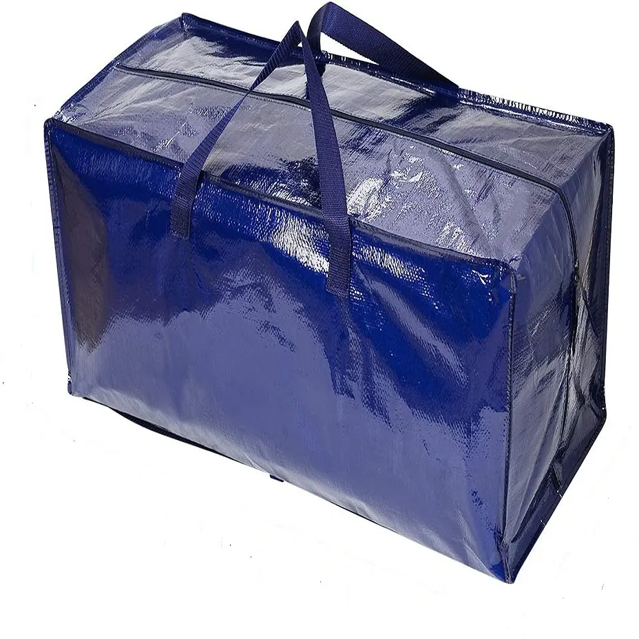 Extra Large Heavy Duty Storage Bags Zippered Top Handles Wrap Bag Totes For Storage Packing Bags Moving Supplies