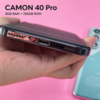 Camon 40 Pro Original Écran Incurvé HD 6,8 pouces 12+256 Go 5G LTE Smartphone de Jeu 8000 mAh 108 MP Reconnaissance Faciale