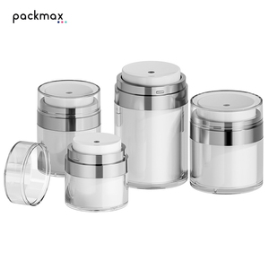 PMMA 15-100g Cylinder Shape Airless <b>Pump</b> Cream Jar Refillable Lotion <b>Dispenser</b> Portable Luxury Skincare <b>Bottle</b> - Product Image 4
