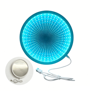 Factory Price Customized LED <b>Makeup</b> <b>Mirror</b> Infinity Tunnel Effect Art Deco Design Freestanding Decorative <b>Light</b> <b>for</b> Commercial - Product Image 1