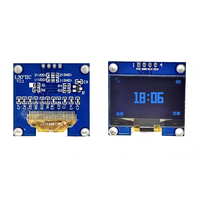Módulo de Pantalla OLED GJD Blanco/Azul de 1.3 Pulgadas 128*64 con Interfaz I2C, Controlador SH1106, 3V/5V, con Conector