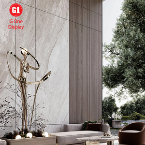 Mobilier d'intérieur sophistiqué pour hôtels : Étagères métalliques sur mesure, bureaux de réception en bois et meubles de présentation d'œuvres d'art modernes - Product Image 3