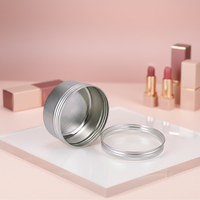 Boîte en aluminium ronde brillante de 30 ml avec étiquette personnalisée, 52x20mm, bouchon à vis, emballage cosmétique polyvalent pour rouge à lèvres, gravure possible