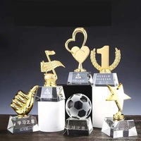 Cadeau d'entreprise trophée de cristal au design unique personnalisé le plus vendu à l'honneur