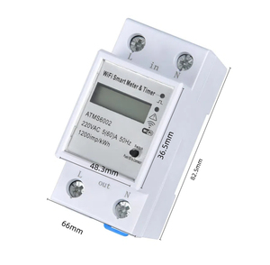 Ourtop tuya thông minh <span class=keywords><strong>Wifi</strong></span> Power Meter Single phase kỹ thuật số kWh meter/<span class=keywords><strong>watt</strong></span> meter/thông minh <span class=keywords><strong>Wifi</strong></span> trả trước điện năng lượng mét - Product Image 4