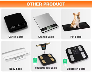 ميزان إلكتروني رقمي حديث لقياس الطول والوزن مع ميزان طول مدمج - Product Image 4