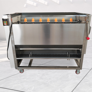 Machine à éplucher les pommes de terre automatique à haute efficacité, éplucheuse industrielle et commerciale pour légumes et carottes, traitement à haute efficacité - Product Image 2