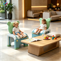 Chaise d'ours pour enfants, design sculptural moderne en fibre de verre, couleur personnalisée, écologique, pour la maison, la salle à manger, le salon, l'appartement