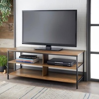 Meuble TV minimaliste moderne, meuble AV multifonctionnel avec étagères de rangement pour salon, maison