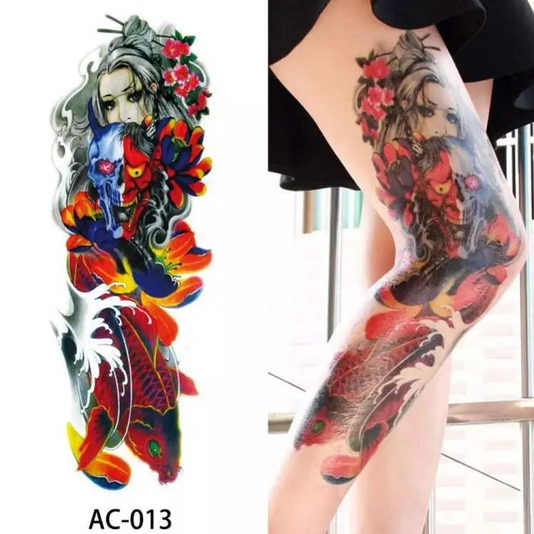 Wholesale Custom Top Fashion High Quality Full Arm Temporary Body Tattoos Sticker