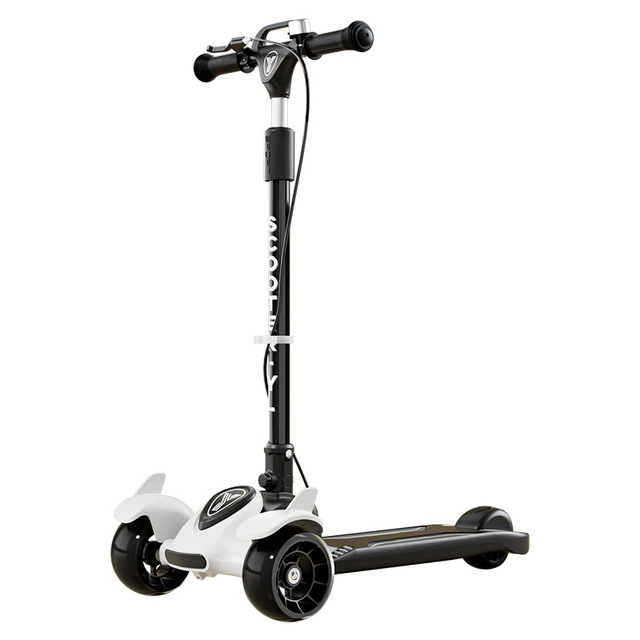 3 Wheel LED Lights Extra-Wide Children Foldable Kick Scooter Toddler Scooter for Kids Ages 3-12 Years Old Boy Girl