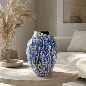 Jarrón de Cerámica Retro de Estética Oriental Wabi <span class=keywords><strong>Sansan</strong></span>, Decoración Floral, Jarrón Abstracto Artístico Contemporáneo Hecho a Mano - Product Image 3