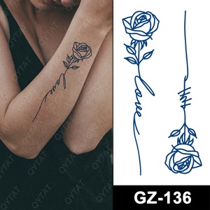 Tatuajes Temporales de Agua al por Mayor y Personalizados, Adhesivos de Tatuaje de Jugo No Tóxicos, Maquillaje Corporal que Dura <span class=keywords><strong>Media</strong></span> Semana, Tatuaje Semipermanente - Product Image 3