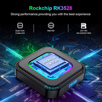 Venta al por Mayor HK1 RBOX K8 Smart TV Box 8K 5G Wifi6 BT5.0 4 Núcleos 64 bits Chip RK3528 Android 13 Reproductor Multimedia Inteligente OTT Luz RGB