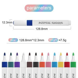 Kit di <span class=keywords><strong>pennarello</strong></span> acrilico all'ingrosso, Set di pennarelli in acrilico 24 colori funziona <span class=keywords><strong>su</strong></span> <span class=keywords><strong>tessuto</strong></span>, vetro, metallo e legno - Product Image 2