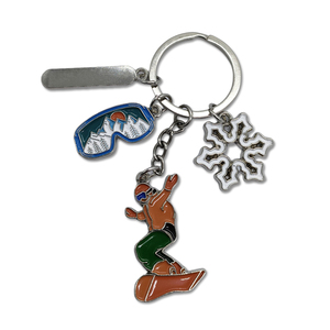 Porte-clés souvenir en métal avec logo personnalisé, ski, vacances, <span class=keywords><strong>Alpes</strong></span>, <span class=keywords><strong>Suisse</strong></span>, France, Zermatt, Chamonix - Product Image 2