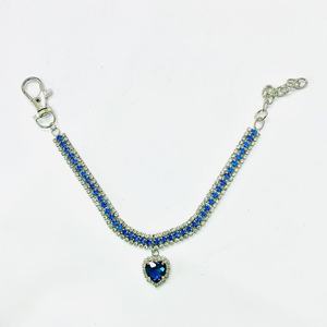 Nuovo Collare Antismarrimento per Cani e Gatti con Motivo a Cuore e Cristalli Imitazione Diamante, Accessorio per il Collo - Product Image 3