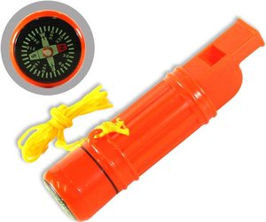 Fischietto e Bussola Tattici 5-in-1 Multifunzione Impermeabili per Emergenze e Sopravvivenza, Ideali per Campeggio, Escursionismo e Attività all'Aperto - Product Image 2