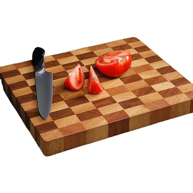 Extra large end grain acacia solid wood meat cutting board schneidebrett multifunction defrosting engraved chopping blocks