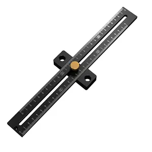 Nhà máy tùy chỉnh hai mặt thép không gỉ nhôm thước đo quy mô thước với một phần Anodized nhôm dịch vụ Laser - Product Image 1