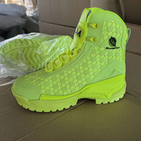 Bottes tactiques montantes DSF43 5AA vert fluorescent, feuille d'argent rose, camouflage, maille respirante, extérieur toutes saisons, en gros