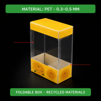 Boîte en plastique PET avec impression de logo personnalisée, emballage haut de gamme pour le thé, le thé de chrysanthème et le thé floral