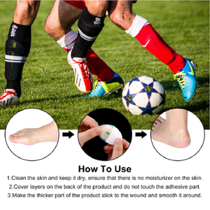 Protège-talons adhésifs imperméables en gel pour ampoules, coussinets de protection, consommables médicaux, bandages pour la protection des pieds et des orteils, pour chaussures - Product Image 2