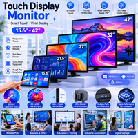 Factory 15 17 Inch 1024*768 HD VGA BNC Capacitance USB Touch Screen Metal TFT Open Frame Embedded Industrial LCD Monitor