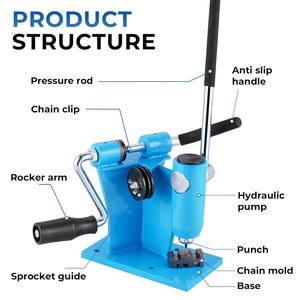 Máquina remachadora y desenlazadora de cadenas para piezas de motosierra y herramientas de jardín - Product Image 5