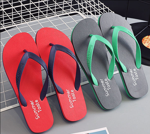 Wholesale High Quality Printing Beach Sandals Flip-flops Non Slip PVC Sole Men Slippers Sandals China Flip Flops