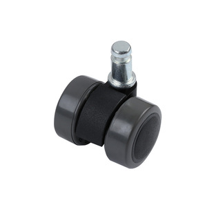 Roulettes pour chaise de bureau K05PU, pivotantes, silencieuses, en PU, pour meubles et usage bureautique - Product Image 2