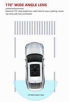 Nouveau style universel voiture caméra de recul universel HD caméra de recul voiture 720P 1080P AHD caméra de Vision nocturne voiture
