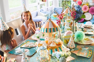 DAMAI Nuevo Diseño Set de Vajilla de Papel para Fiesta de Cumpleaños Infantil, Platos, Vasos, Servilletas con Estampado de Conchas, Ideal para Fiestas Divertidas - Product Image 3