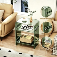 Support de tourne-disque en acrylique, design moderne et créatif, multicouche, teinté vert, livraison rapide, directement de l'usine
