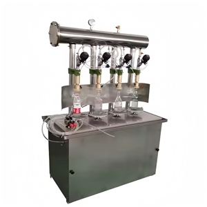 Machine de remplissage semi-automatique de boissons gazeuses <span class=keywords><strong>à</strong></span> <span class=keywords><strong>pression</strong></span> pneumatique pour vin, bière, soda, avec mélange de CO2 - Product Image 2
