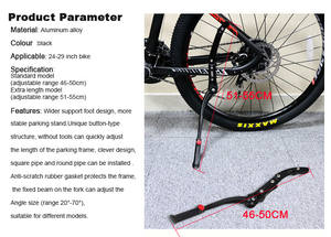 Suku Cadang Sepeda Berkualitas Tinggi Langsung dari Pabrik, Penyangga Sepeda dari Paduan Aluminium Ganda, Penyangga Sepeda Gunung yang Dapat Disesuaikan - Product Image 6