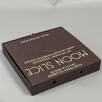 Yason PSH001 13x13 Carton de restauration en kraft mat ondulé avec poignée, fermeture magnétique, matériaux recyclés, logo personnalisé pour pizza